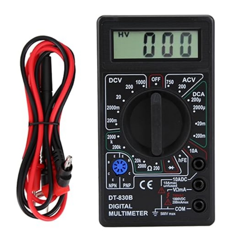 Analog Meter Gauge - Multimètre numérique testeur multifonctionnel DT830B voltmètre