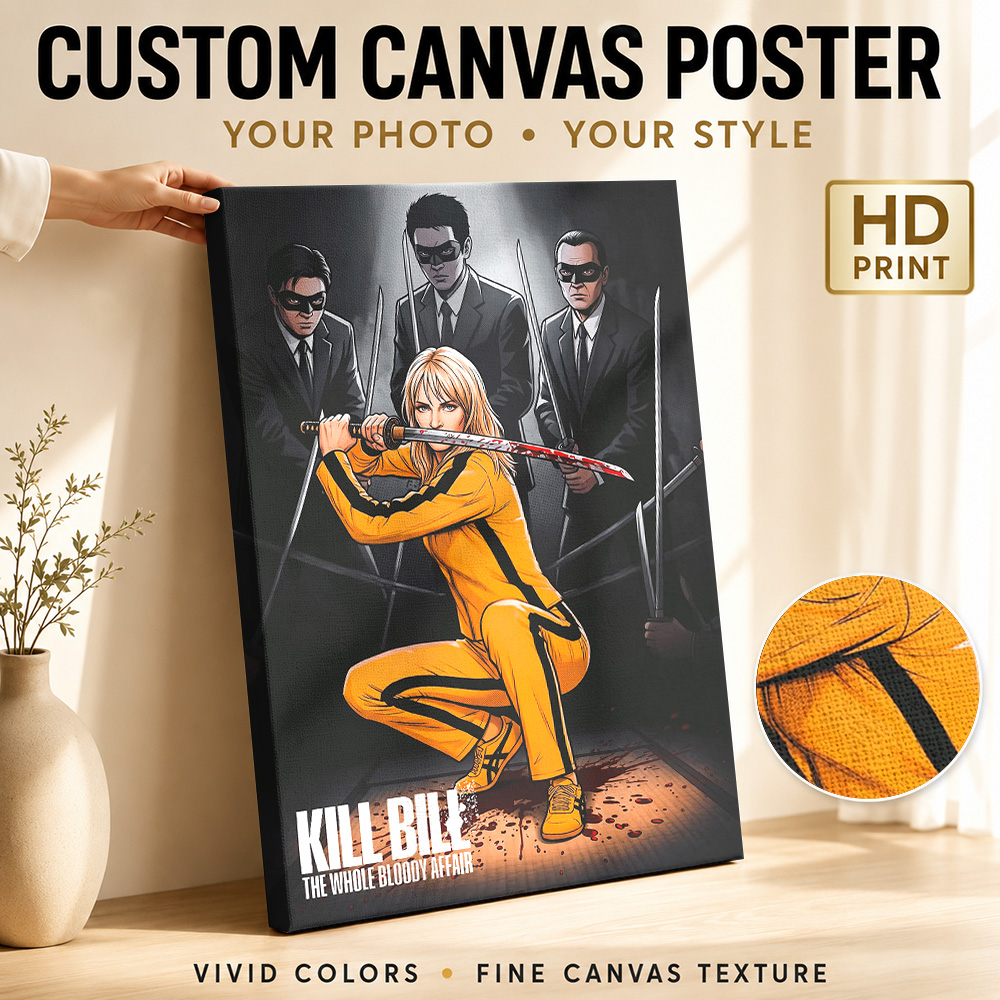 Collectible Vintage Photos - Affiche encadrée sur toile du film