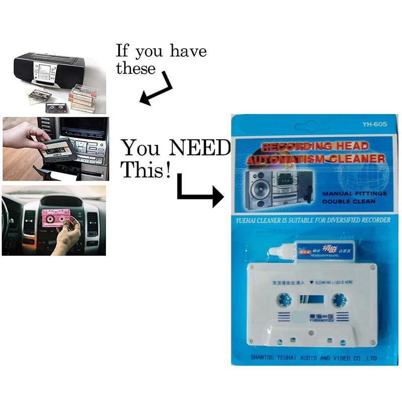 Cassette Tape Head - Kits de nettoyage et démagnétisation pour