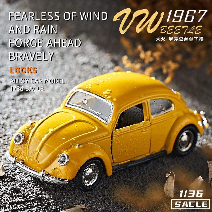 Vintage Collectible Hot Wheels - Voiture miniature Beetle classique vintage 1:36