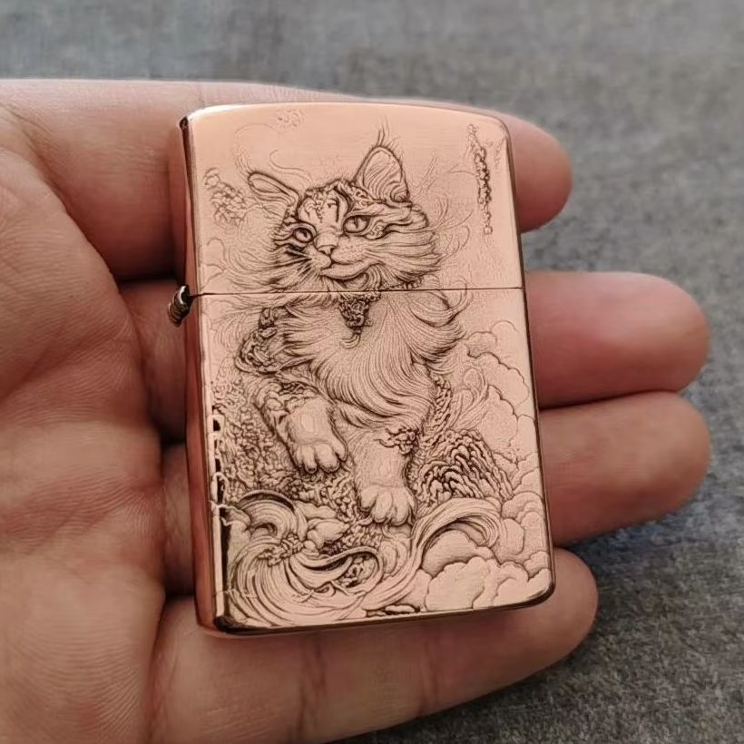 Briquet à essence en cuivre ro - Vintage Collectible Lighters avis et prix