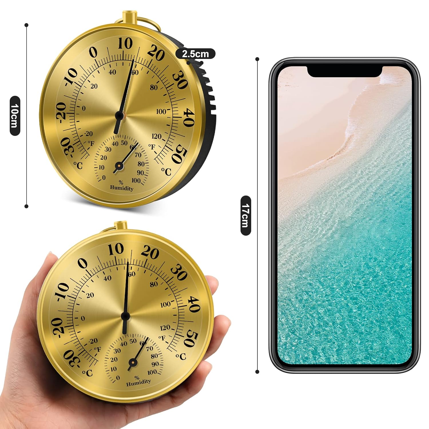 Thermomètre mural hygromètre a - Analog Meter Gauge avis et prix