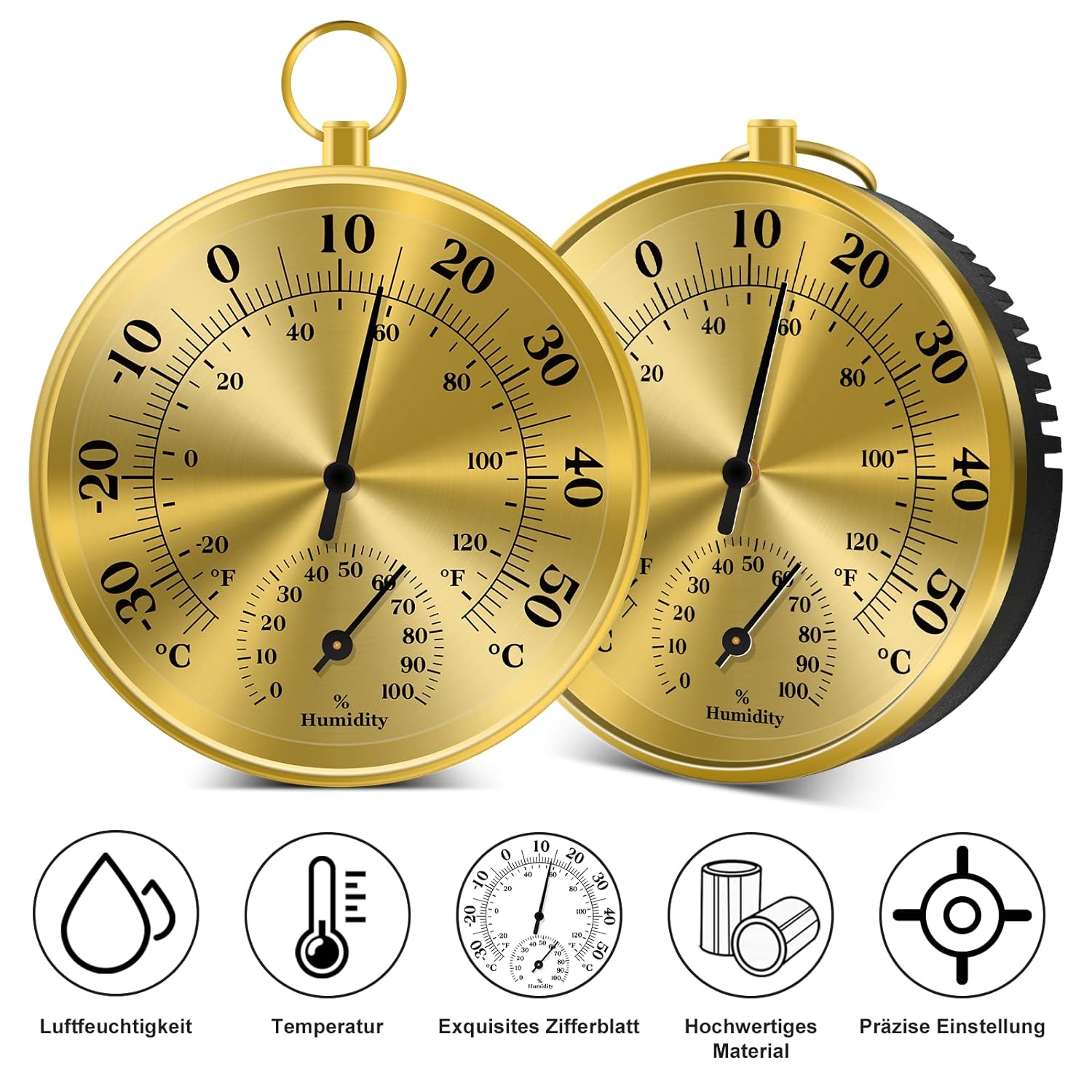 Thermomètre mural hygromètre a - Analog Meter Gauge avis et prix