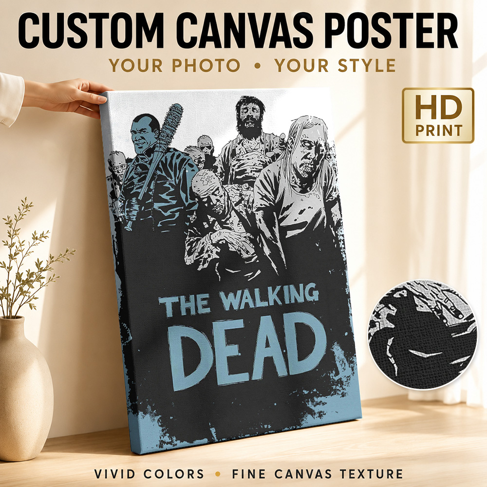 Affiche sur toile The Walking  - Collectible Vintage Photos avis et prix